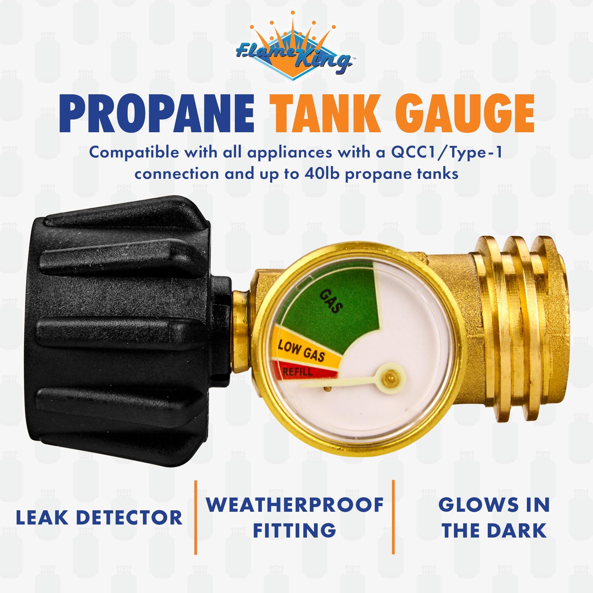 Flame King Propane Gas Level Indicator Check Gauge Meter - Flame King