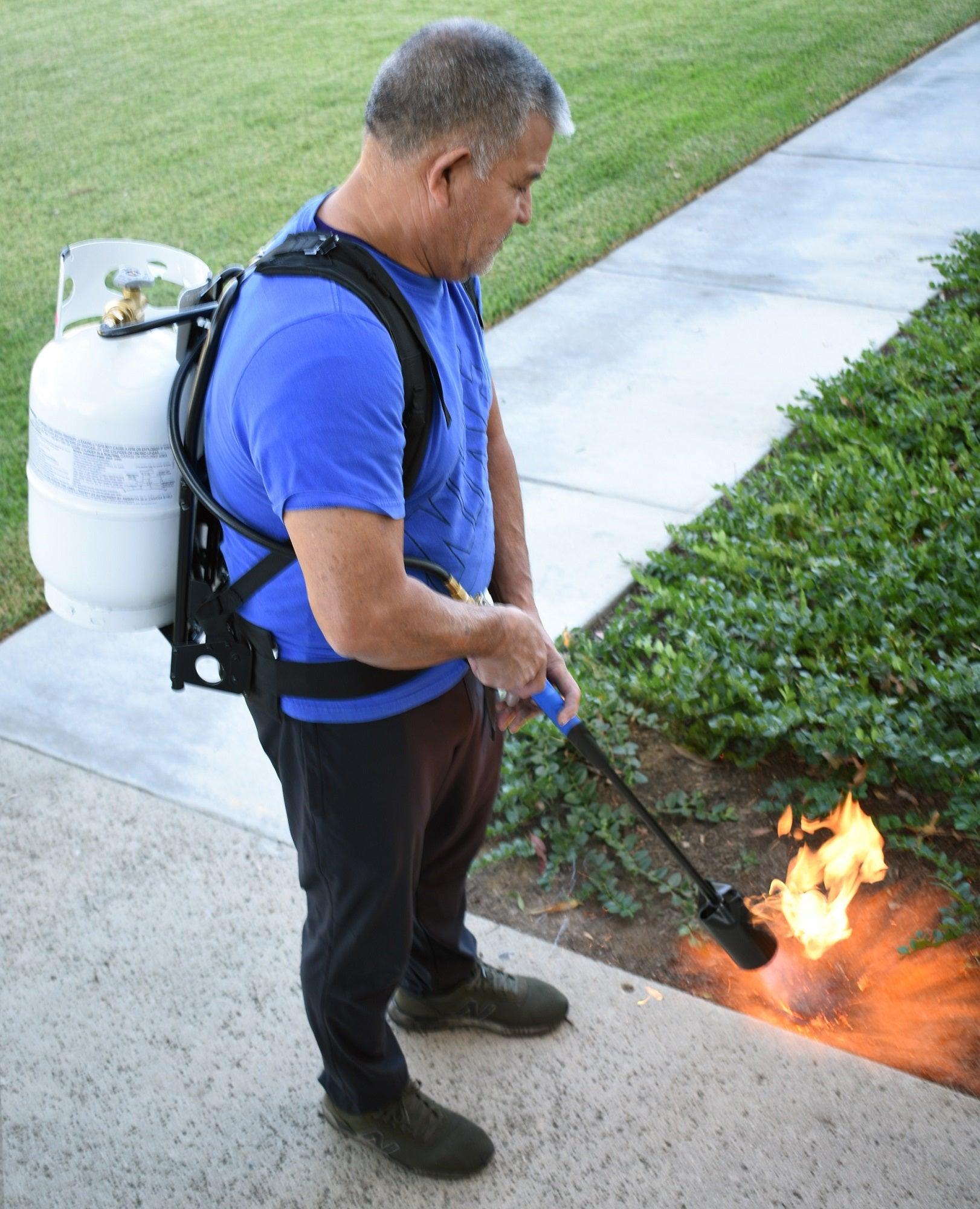 Flame King Weed Burner Torch Alice Frame Backpack for 10LB Propane Tank - Flame King