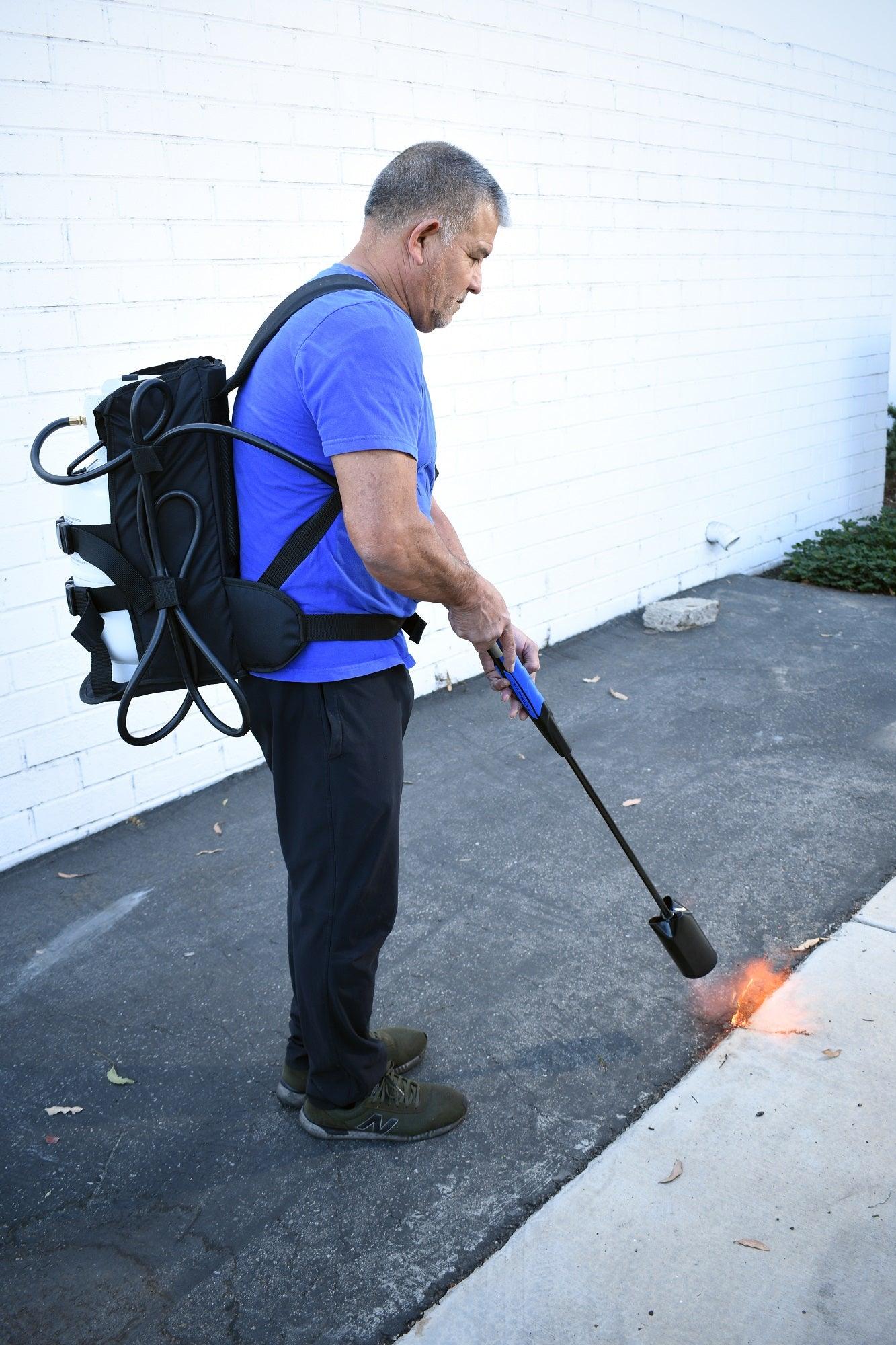 Flame King Weed Burner Torch Backpack for 10LB or 5lb Propane Tank - Flame King