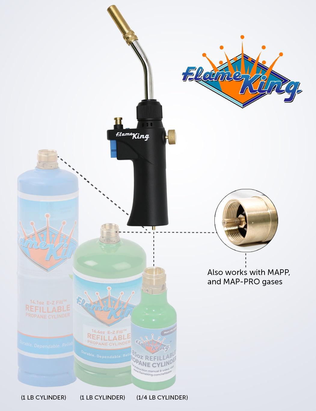 Flame King Propane Torch Webbed Flame Soldering - Flame King