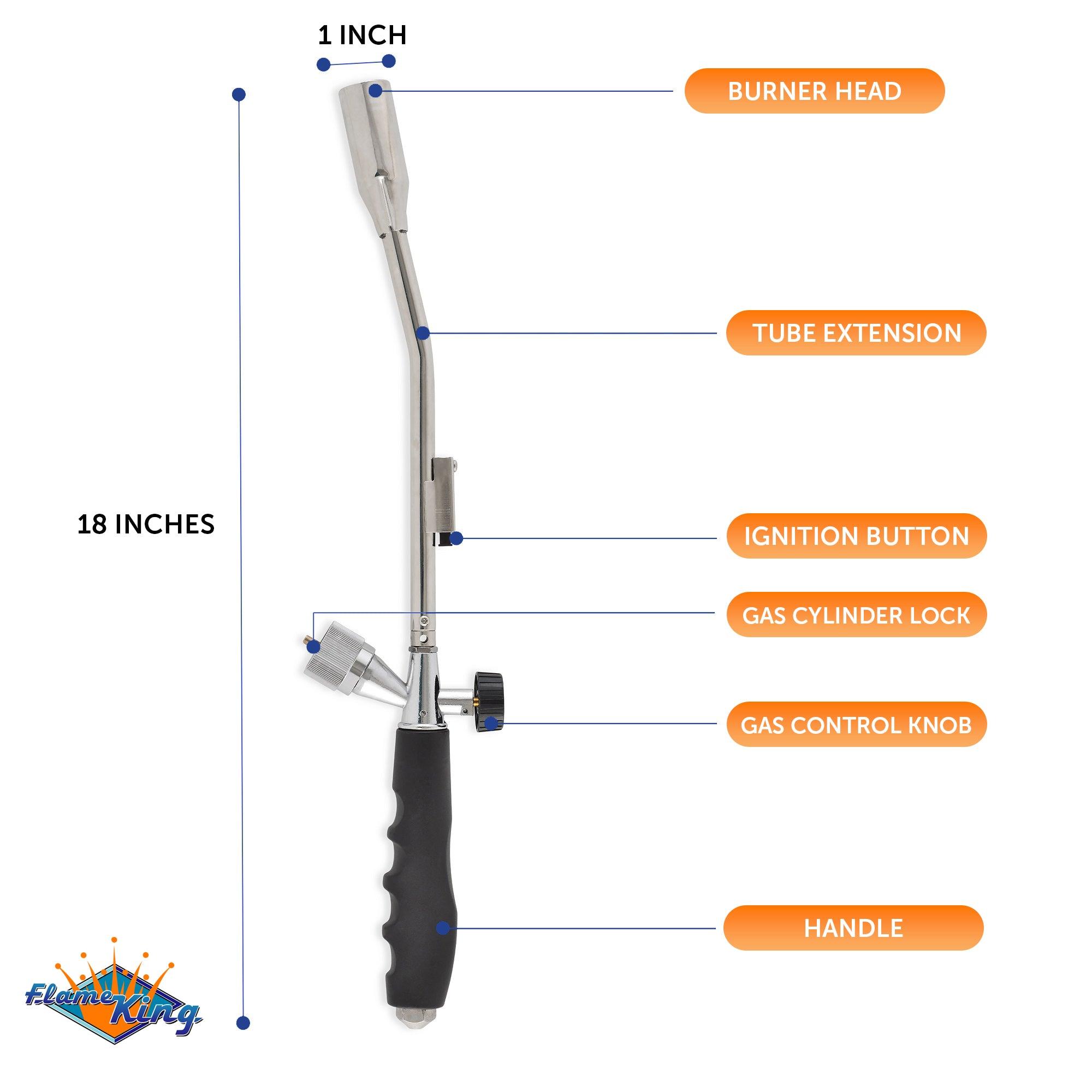 Flame King Propane Torch with Gas Ignitor - Flame King