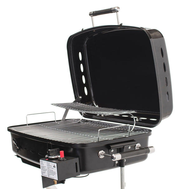 Flame King RV Trailer Mounted Grill with Carry Bag - Flame King