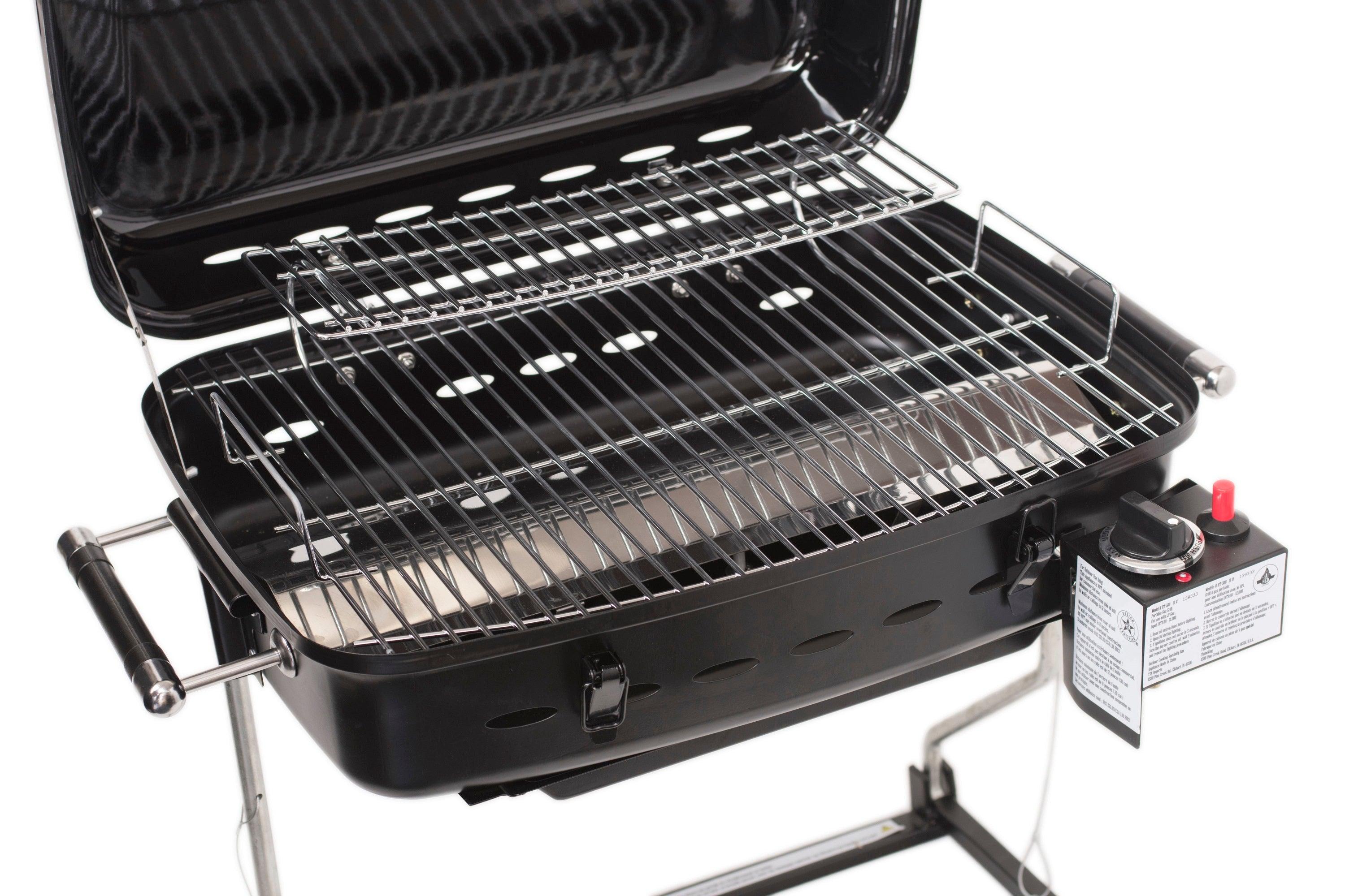camper gas grill Flame King RV Mounted Propane BBQ Grill