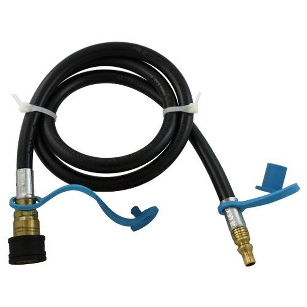 Flame King RV, Van, Trailer, Dual Quick Connect Hose, LP Gas Only, 72 Inch, 1/4 Inch - Flame King