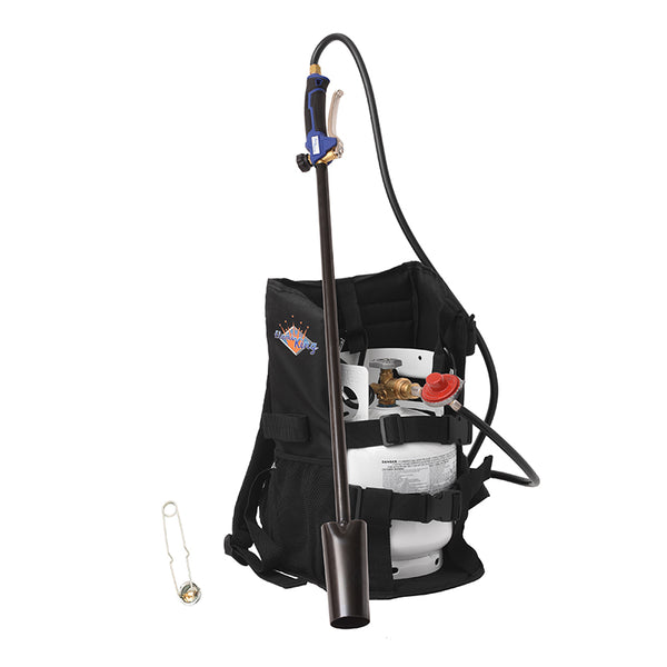 Flame King Bundle 5lb Propane Tank + 100,000 BTU Weed Burner Torch + Propane Backpack