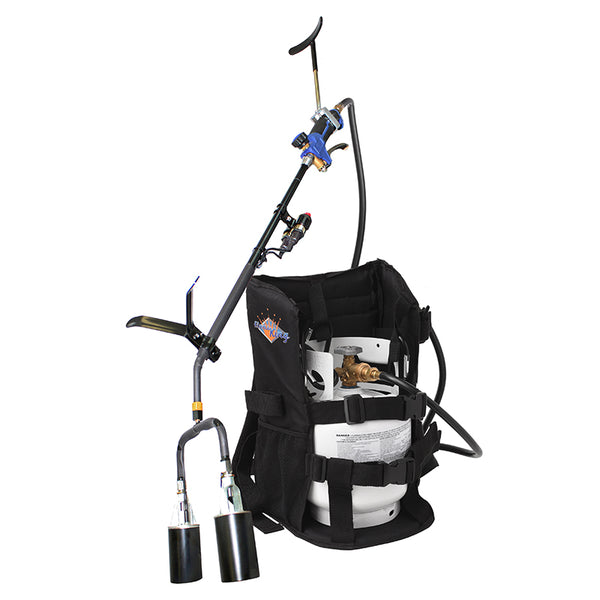 Flame King Bundle 5lb Propane Tank + 1 Million BTU Weed Burner Torch + Propane Backpack